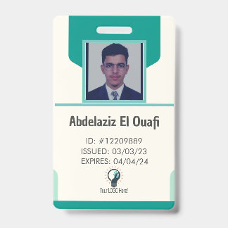 Personalisiertes Logo und Foto-ID-Abzeichen für Mi Ausweis