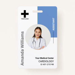 Personalisiertes Logo und Foto-ID des Krankenhause Ausweis