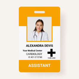 Personalisiertes Logo und Foto-ID des Krankenhause Ausweis