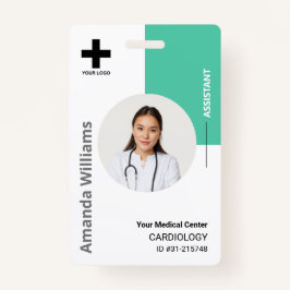 Personalisiertes Logo und Foto-ID des Krankenhause Ausweis