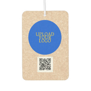 Personalisiertes Logo und QR-Code Autolufterfrischer