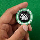 Personalisiertes Logo und Text Kühl Pastell Grün Pokerchips<br><div class="desc">Erstelle dein einzigartiges, personalisiertes Logo und Text. Coole, süße, pastellgrüne und schwarze Poker-Chips, auf denen dein Geschäft-Logo hochgeladen und dein benutzerdefinierter Text hinzugefügt wird. Ein einfaches und professionelles Design wird deine Gäste beeindrucken! Überrasche deine Gäste auf Firmenfeiern, Hochzeiten, in Nachtclubs und bei jeder Art von Feier. Die Poker-Chips-Vorlage ist vollständig...</div>