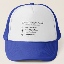 Personalisiertes Logodesign für Unternehmenswerbun Truckerkappe