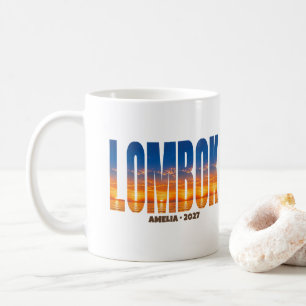 Personalisiertes Lombok-Sonnenuntergangs-Paradies Kaffeetasse