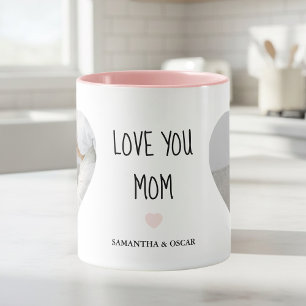 Personalisiertes „Love You Mom“-Foto   Individuell Tasse