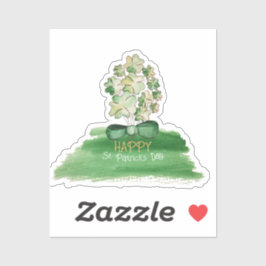 Personalisiertes Lucky Kleeblatt Klettergarten Aufkleber