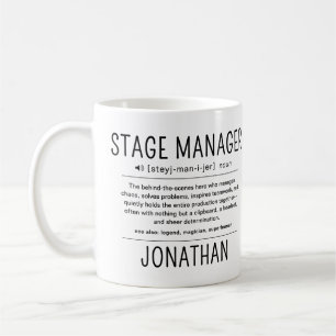 Personalisiertes lustiges Geschenk für den Bühnent Kaffeetasse