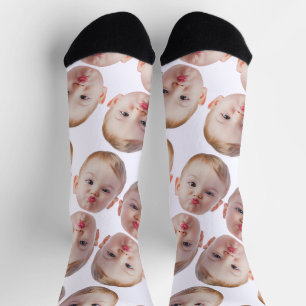 Personalisiertes lustiges Gesicht Geschenk an Papa Socken