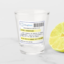 Personalisiertes, lustiges Rezept-Glas Schnapsglas