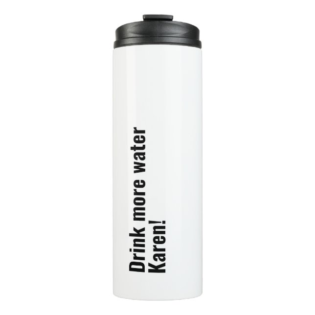 Personalisiertes, lustiges Zitat Thermosbecher (Vorderseite)