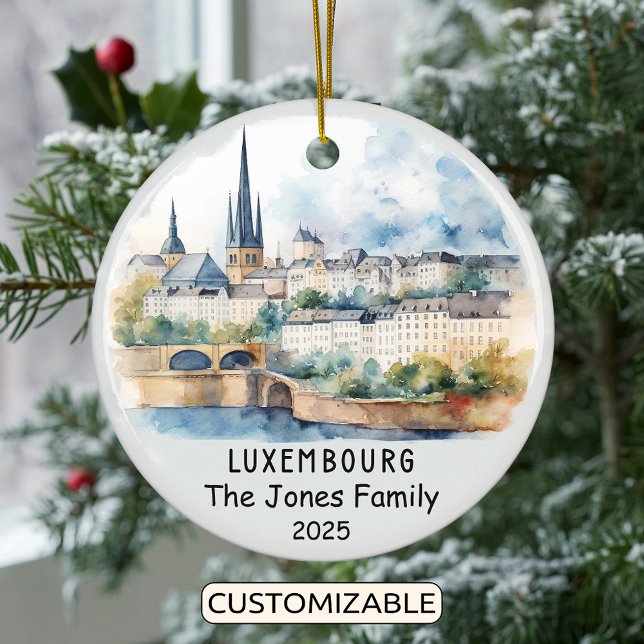 Personalisiertes Luxemburger Ornament, Europa Keramik Ornament (Von Creator hochgeladen)