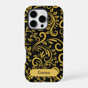 Personalisiertes Luxus-Blumen-Handyhülle iPhone 16 Pro Hülle
