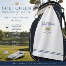 Personalisiertes Luxus-Golfhandtuch GOLF QUEEN