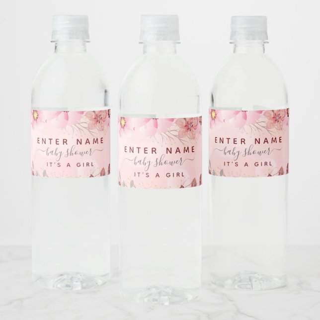 Personalisiertes Mädchen-Duschwasser-Flaschenetike (Flaschen)