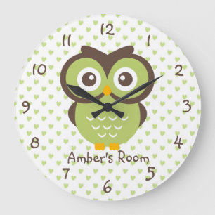 Personalisiertes Mädchenschlafzimmer Große Wanduhr