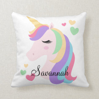 Personalisiertes magisches Einhorn Kissen