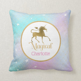 Personalisiertes magisches Einhorn Kissen