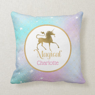 Personalisiertes magisches Einhorn Kissen