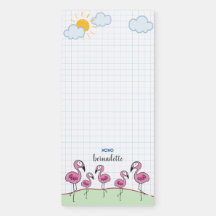 Personalisiertes Magnetnotiz - Flamingo #2