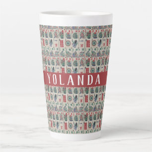 Personalisiertes Mahjong-Kachelmuster Milchtasse