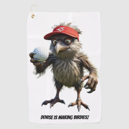 Personalisiertes Making Birdies - Golfhandtuch