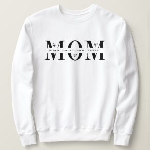 Personalisiertes Mamma-Sweatshirt mit Kindernamen Sweatshirt