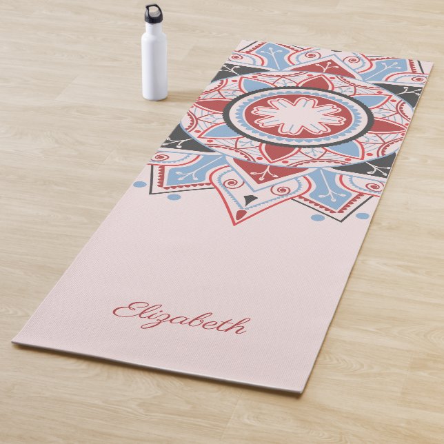 Personalisiertes Mandala Muster Rosa Yogamatte (Beispiel)