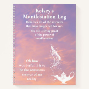 Personalisiertes Manifestationsblatt Notizbuch