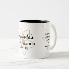 Personalisiertes Manifestationsgesetz Zweifarbige Tasse
