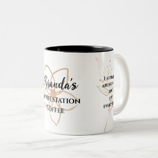 Personalisiertes Manifestationsgesetz Zweifarbige Tasse