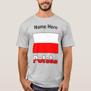 Personalisiertes Männer-T-Shirt mit Polska und pol T-Shirt