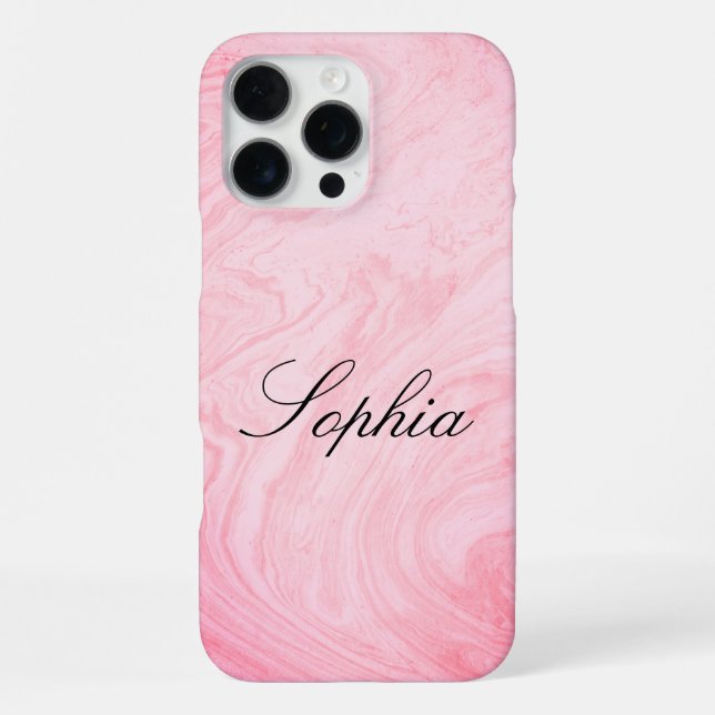 Personalisiertes Marbel iPhone 16 Pro Max Case Hülle (Rückseite)