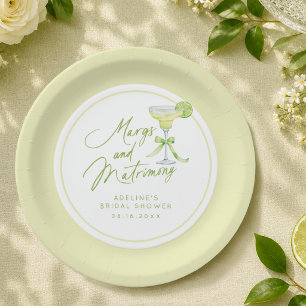 Personalisiertes Margs- und Matrimony-Brautparty Pappteller