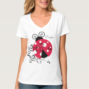 Personalisiertes Marienkäfer Damen T-Shirt