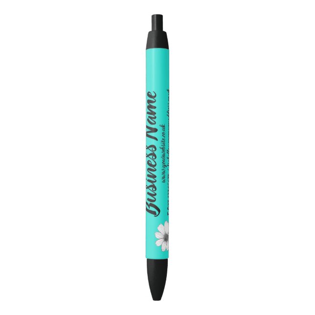 Personalisiertes Marketing aquamarin Kugelschreiber (Vorderseite Vertikal)