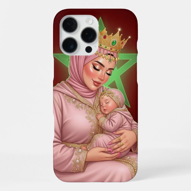 Personalisiertes marokkanisches Mother & Baby Phon iPhone 16 Pro Max Hülle (Rückseite)