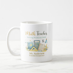 Personalisiertes Mathelehrergeschenk Kaffeetasse