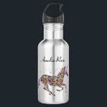 personalisiertes mehrfarbiges Einhorn Edelstahlflasche<br><div class="desc">Personalisieren Sie dieses zauberhafte,  farbenfrohe Einhorn-Design ganz einfach nach Ihren Wünschen. Matching Lunchbox verfügbar.</div>