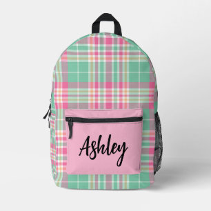 Personalisiertes mehrfarbiges Kariert Bedruckter Rucksack
