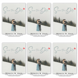 Personalisiertes mehrSave the Date Foto Aufkleber