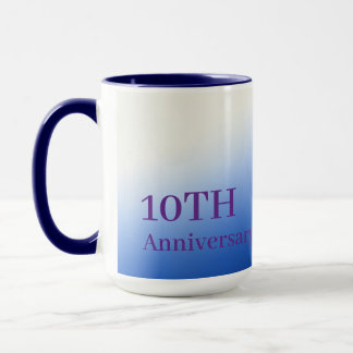 Personalisiertes Meilenstein-Jubiläum Blumengesche Tasse