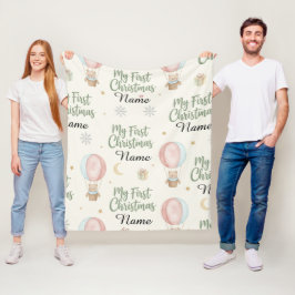 Personalisiertes Mein erstes Weihnachten Namens-An Fleecedecke