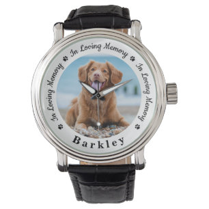 Personalisiertes -Memorial Benutzerdefiniertes Dog Armbanduhr