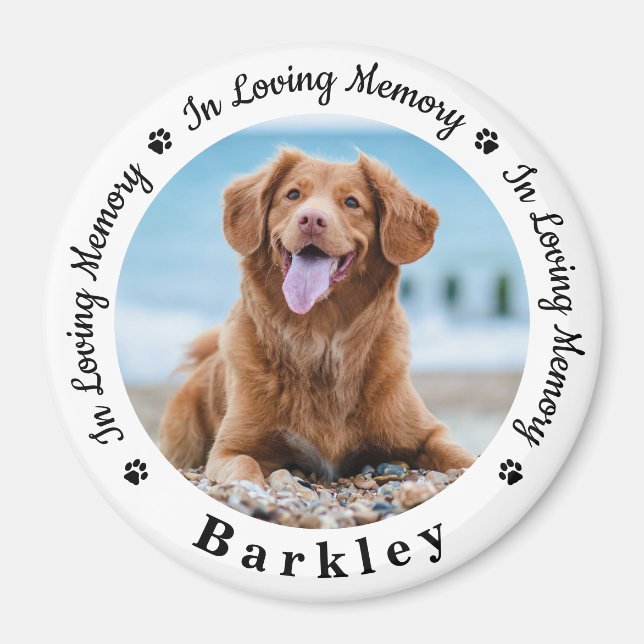Personalisiertes -Memorial Benutzerdefiniertes Dog Magnet (Vorne)