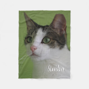 Personalisiertes Memorial Pet Image Blanket Fleecedecke