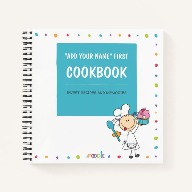 Personalisiertes Memory-Cookbook für Kinder Notizbuch (Vorderseite)