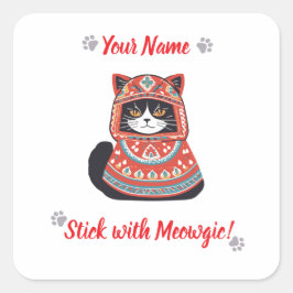 Personalisiertes Meowgic Cat Sticker Geschenk!