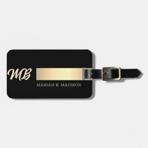 Personalisiertes Metall-Look-Script Gepäckanhänger