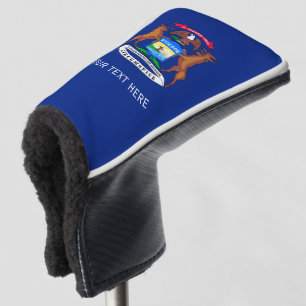 Personalisiertes Michigan-Staatsflagge auf Golf Headcover