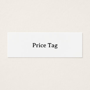 Personalisiertes Mini 3,0" x 1,0" Preisschild